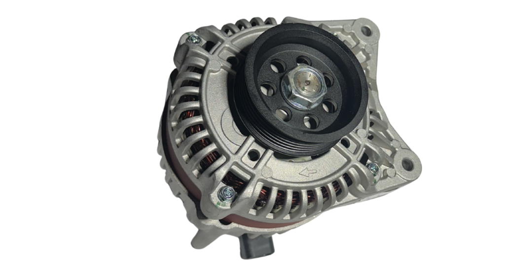 Xdrift 75 mm underdrive alternator pulley installed on Ford Barra alternator